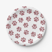 ドードルの前足、犬の前足、ブルゴーニュの前足 ペーパープレート (正面)