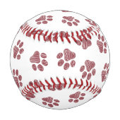 ドードルの前足、犬の前足、ブルゴーニュの前足 野球ボール (裏面)