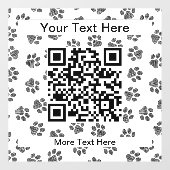 ドードルの前足、犬の前足、猫の前足、黒い前足 ウィンドウサイン (シート)