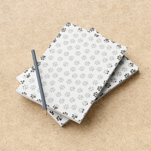 ドードルの前足、犬の前足、猫の前足、黒い前足 ノートパッド