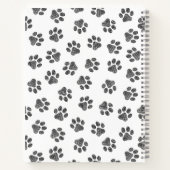 ドードルの前足、犬の前足、猫の前足、黒い前足 ノートブック (裏面)