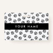 ドードルの前足、犬の前足、猫の前足、黒い前足 バッジ (裏面)