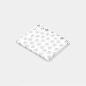 ドードルの前足、犬の前足、猫の前足、黒い前足 ポストイット (アングル)