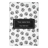 ドードルの前足、犬の前足、猫の前足、黒い前足 ミニクリップボード (裏面)