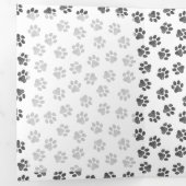 ドードルの前足、犬の前足、猫の前足、黒い前足 三つ折りカード (内部最初)