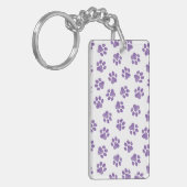 ドードルの前足、犬の前足、紫の前足 キーホルダー (正面左)