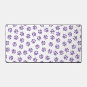 ドードルの前足、犬の前足、紫の前足 デスクマット (正面)