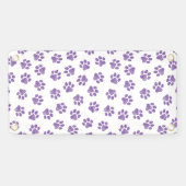 ドードルの前足、犬の前足、紫の前足 横断幕 (横)