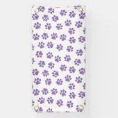 ドードルの前足、犬の前足、紫の前足 横断幕 (縦)