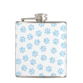 ドードルの前足、犬の前足、赤ちゃんブルーの前足 フラスク (正面)