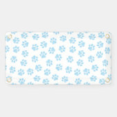 ドードルの前足、犬の前足、赤ちゃんブルーの前足 横断幕 (横)