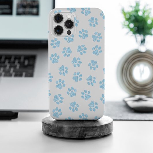 ドードルの前足、犬の前足、赤ちゃんブルーの前足 Case-Mate iPhoneケース