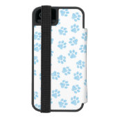 ドードルの前足、犬の前足、赤ちゃんブルーの前足 INCIPIO iPhoneウォレットケース (フォリオ裏面)