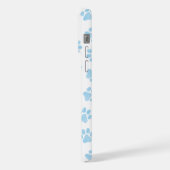 ドードルの前足、犬の前足、赤ちゃんブルーの前足 iPhoneケース (左側面)