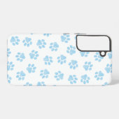 ドードルの前足、犬の前足、赤ちゃんブルーの前足 SAMSUNG GALAXYケース (裏面横)