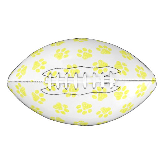 ドードルの前足、犬の前足、黄色の前足 アメリカンフットボール (正面)