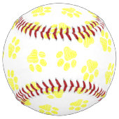 ドードルの前足、犬の前足、黄色の前足 ソフトボール (正面)