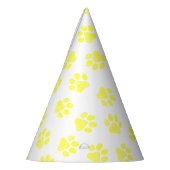 ドードルの前足、犬の前足、黄色の前足 パーティーハット (左)