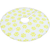 ドードルの前足、犬の前足、黄色の前足 ブラッシュドポリエステルツリースカート (アングル)