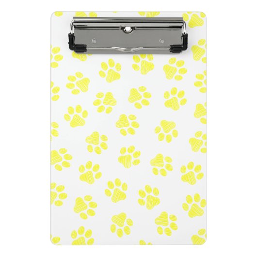 ドードルの前足、犬の前足、黄色の前足 ミニクリップボード (正面)