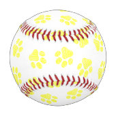 ドードルの前足、犬の前足、黄色の前足 野球ボール (正面)