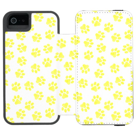 ドードルの前足、犬の前足、黄色の前足 INCIPIO iPhoneウォレットケース (フォリオ Open)