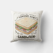 ドードルの後ろから覗き込む クッション (裏面)