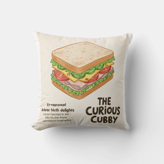 ドードルの後ろから覗き込む クッション (正面)