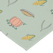 ドードルよくはしゃぐ感謝祭キッズテーブル ショートテーブルランナー (コーナー)