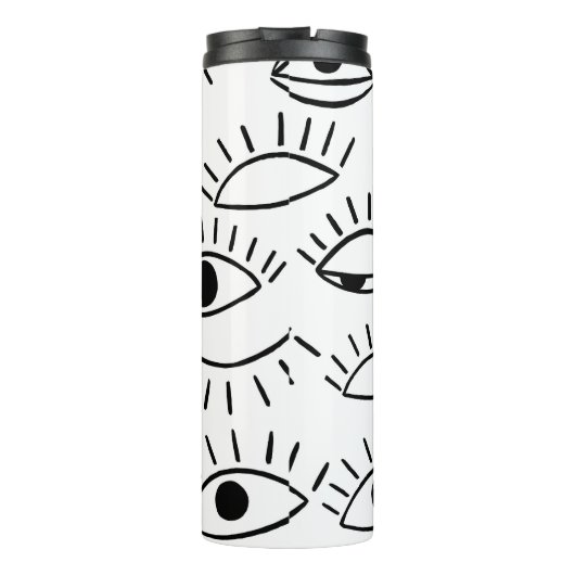 ドードルアイ、クリエイティブのシームレスなパターン。 タンブラー (裏面)