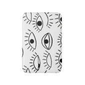 ドードルアイ、クリエイティブのシームレスなパターン。 バスマット (正面縦)