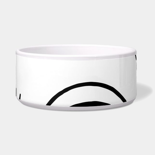 ドードルアイ、クリエイティブのシームレスなパターン。 ボウル (正面)