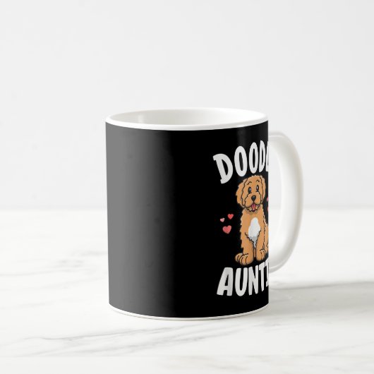 ドードルアウンティゴルデンドードルズ女子かわいいドッグ叔母 コーヒーマグカップ (正面右)