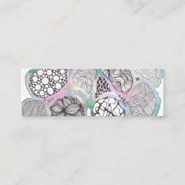 ドードルアートと水の色、ブッククラブ コーリングカード