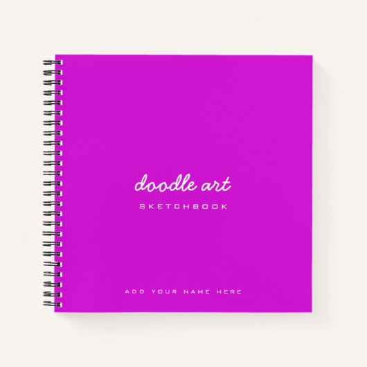 ドードルアートスケッチ ノートブック (正面)