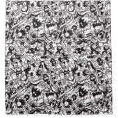 ドードルアートスタイル シャワーカーテン (正面)