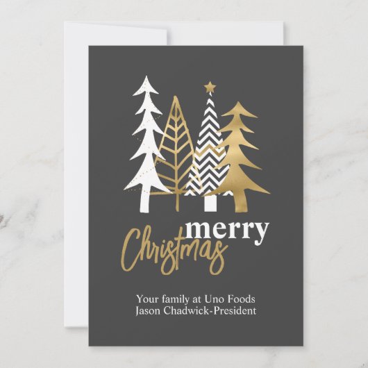 ドードルアートツリーズグレーカンパニークリスマス 招待状 (正面)