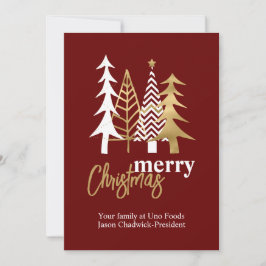 ドードルアートツリーズレッドカンパニークリスマス 招待状