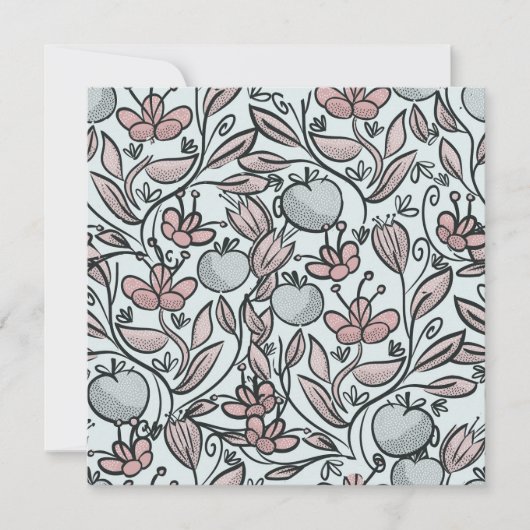 ドードルアートフローラ サンキューカード (正面)