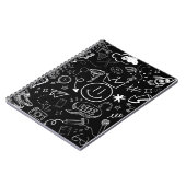 ドードルアートブラック&ホワイト ノートブック (左側)