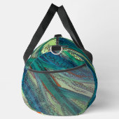 ドードルアートブルースとグリーン ダッフルバッグ (右)