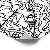 ドードルアートポスター ポスター (角)