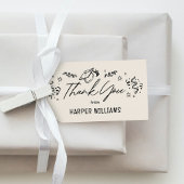 ドードルアート編集可能カラー卒業メッセージカード ギフトタグ