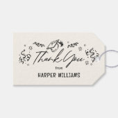 ドードルアート編集可能カラー卒業メッセージカード ギフトタグ (正面(横))