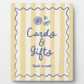 ドードルイタリアンレモンのカードとギフトサイン フォトプラーク (正面)