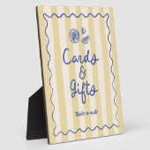 ドードルイタリアンレモンのカードとギフトサイン フォトプラーク (側面)