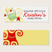 ドードルウォーター色カップケーキクリスマスホリデーgif... (正面&裏面)