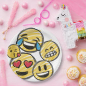 ドードルエモジカートゥーン子供の誕生日 ペーパープレート (パーティー)