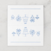 ドードルエレガントズ手描き落書きウェディングパーティー プレイスカード (外部開封)