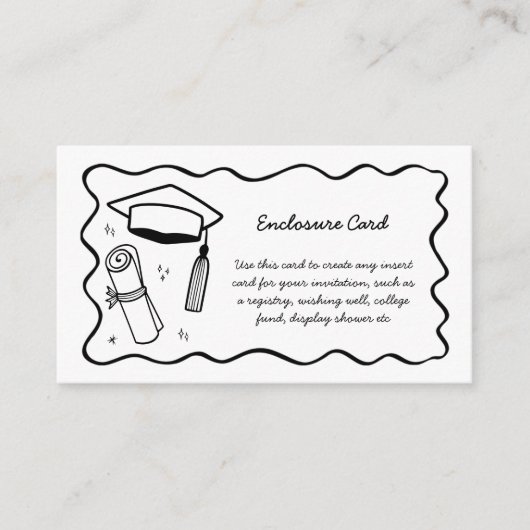 ドードルエンクロージャカードカスタムの挿入の卒業 エンクロージャーカード (正面)